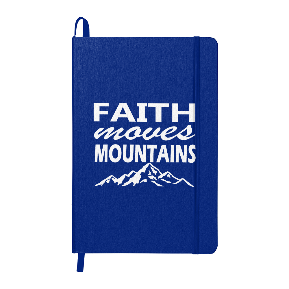 Faith Moves Mountains (White) - Ambassador Bound Journal - Gift for Her - Gift for Him