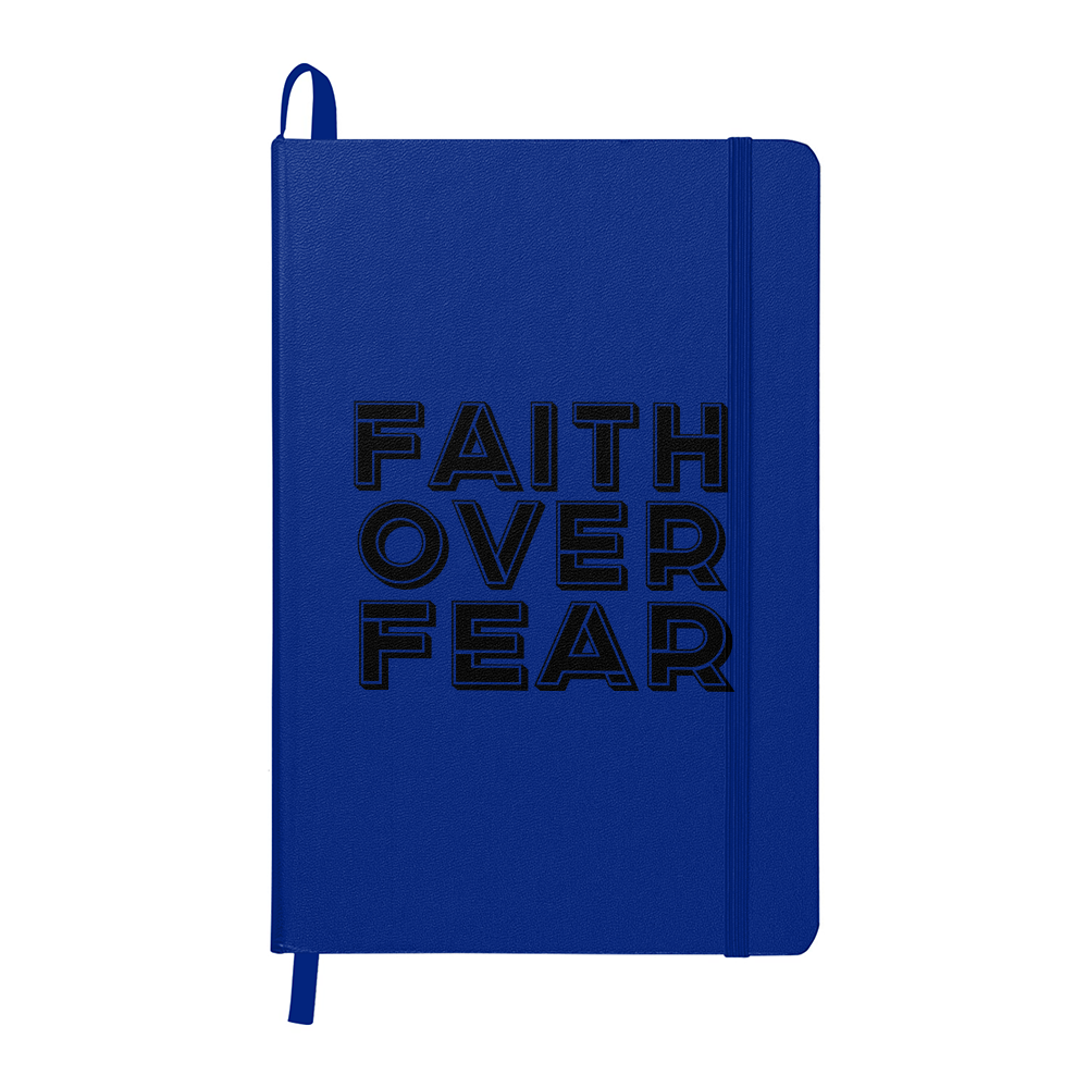 Faith Over Fear (Black) Ambassador Bound Journal – Gift for Her - Gift for Him