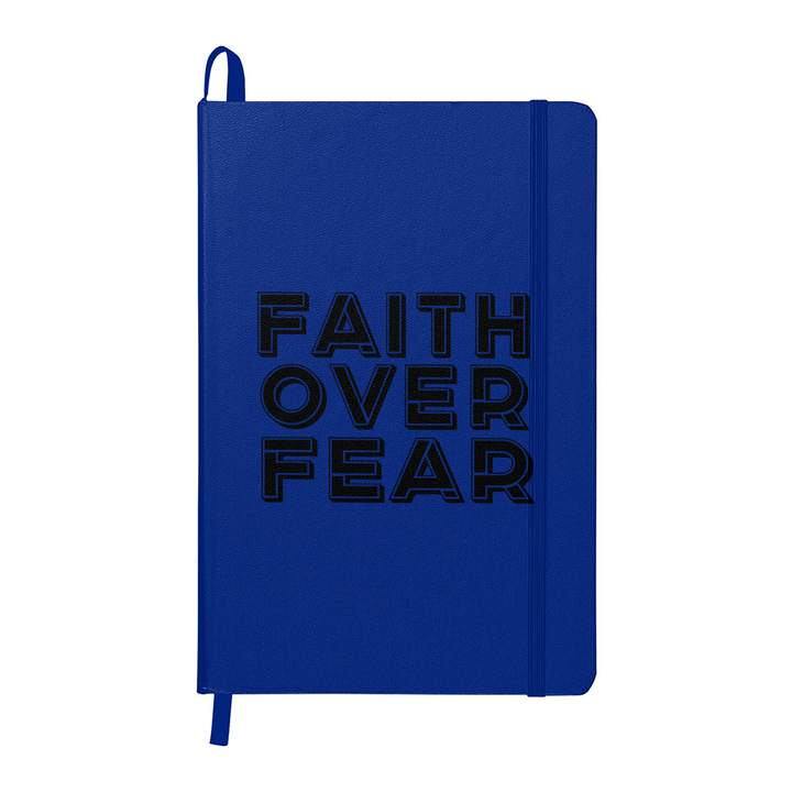 Faith Over Fear (Black) Ambassador Bound Journal – Gift for Her - Gift for Him