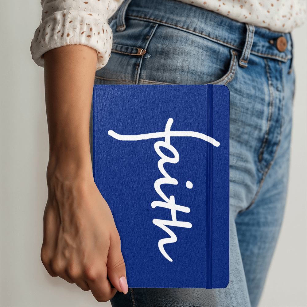 Faith (White) Colorful Cover Journal – Gift for Her - Gift for Him