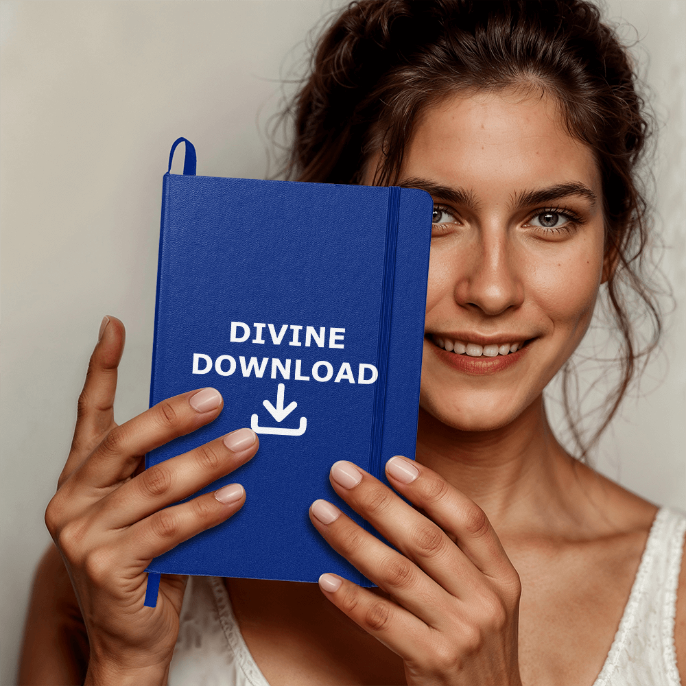 Divine Download (White) - Ambassador Bound Journal - Gift for Her - Gift for Him