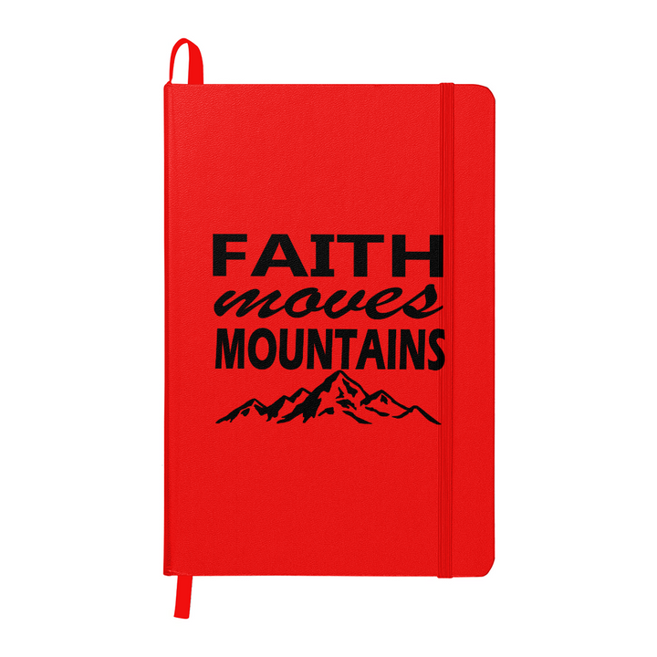 Faith Moves Mountains (Black) Ambassador Bound Journal – Gift for Her - Gift for Him