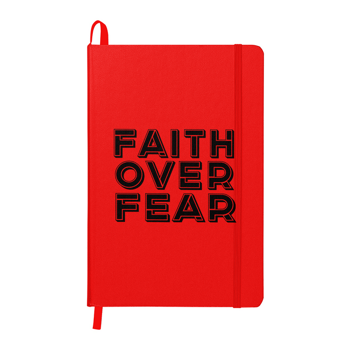 Faith Over Fear (Black) Ambassador Bound Journal – Gift for Her - Gift for Him