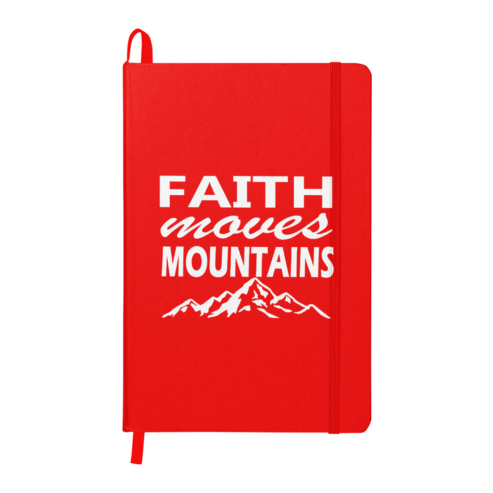 Faith Moves Mountains (White) Ambassador Bound Journal – Gift for Her - Gift for Him