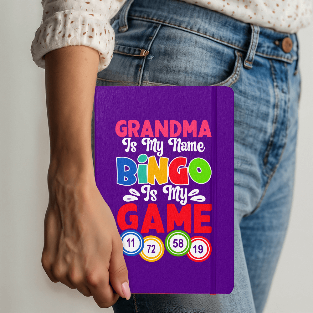 Grandma Is My Name Bingo Is My Game Journal – Gift for Her - Gift for Grandma