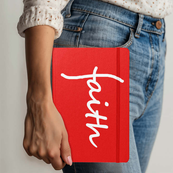 Faith (White) Colorful Cover Journal – Gift for Her - Gift for Him