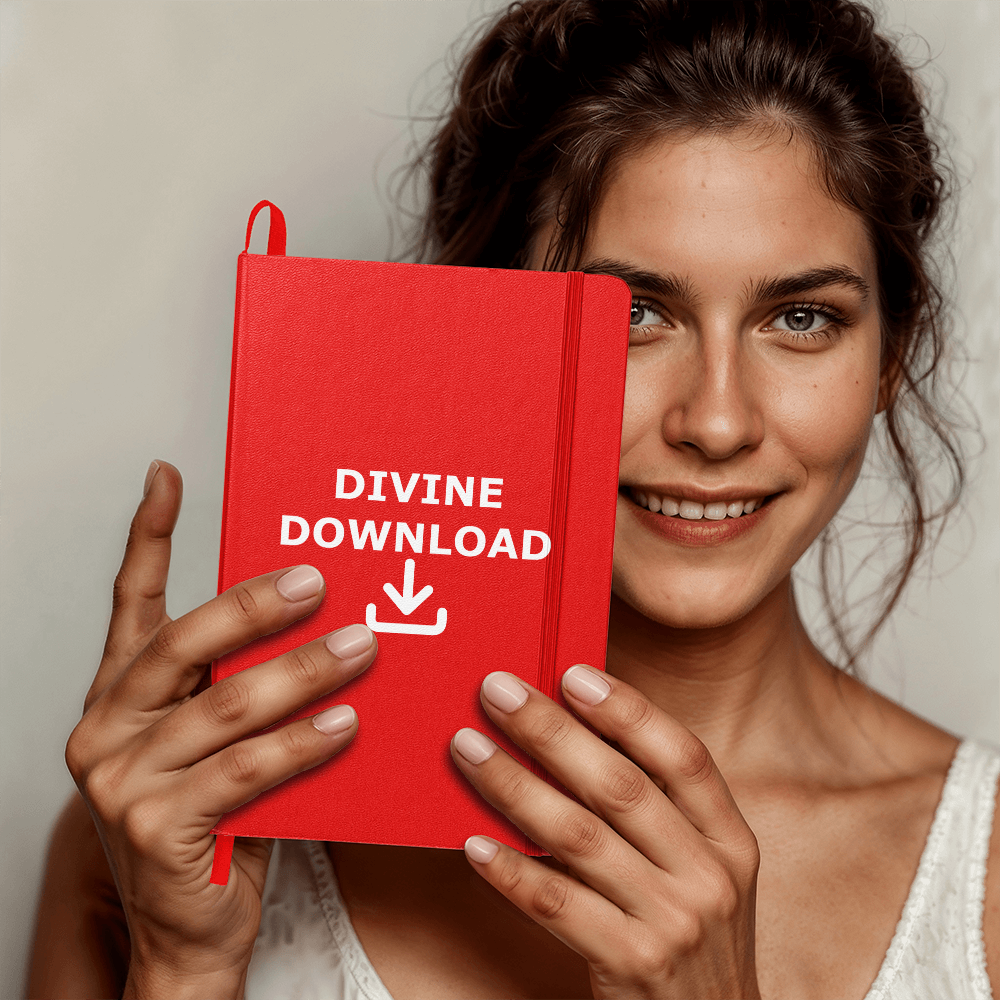 Divine Download (White) - Ambassador Bound Journal - Gift for Her - Gift for Him