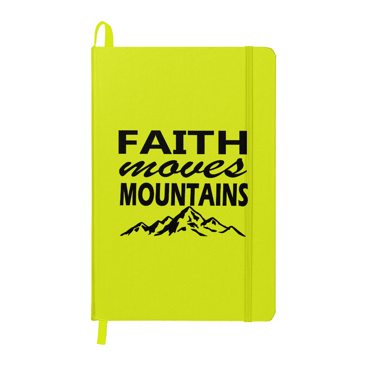 Faith Moves Mountains (Black) Ambassador Bound Journal – Gift for Her - Gift for Him