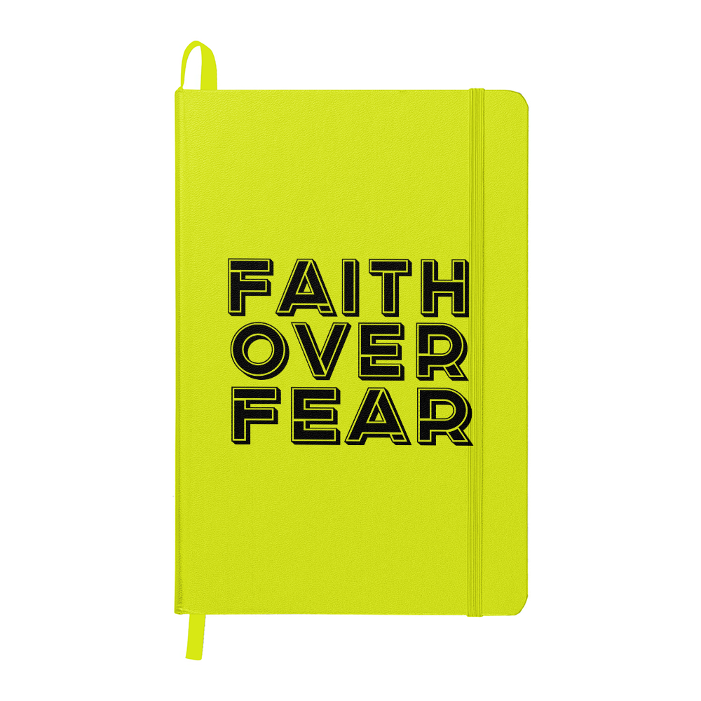 Faith Over Fear (Black) Ambassador Bound Journal – Gift for Her - Gift for Him
