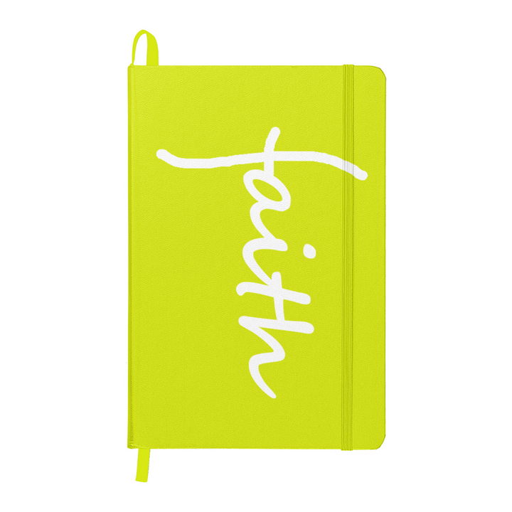 Faith (White) Colorful Cover Journal – Gift for Her - Gift for Him