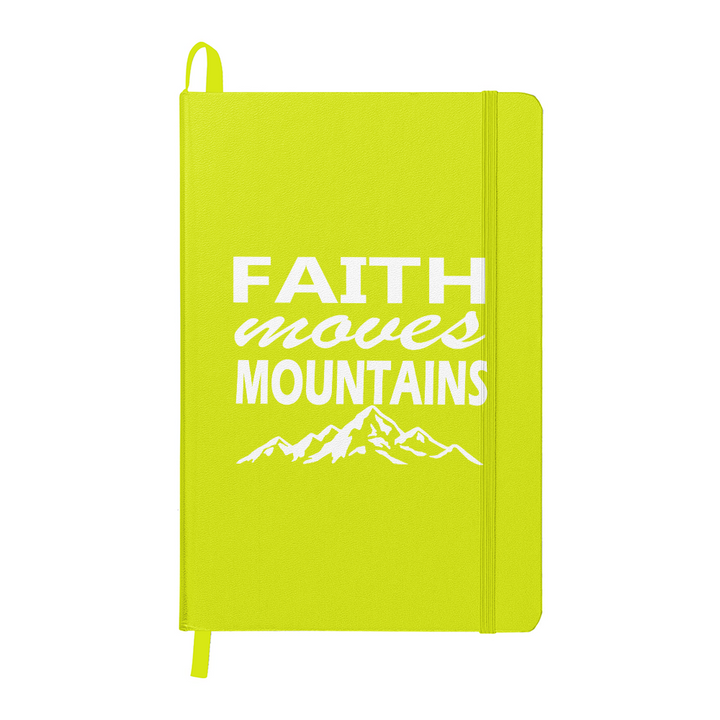 Faith Moves Mountains (White) Ambassador Bound Journal – Gift for Her - Gift for Him