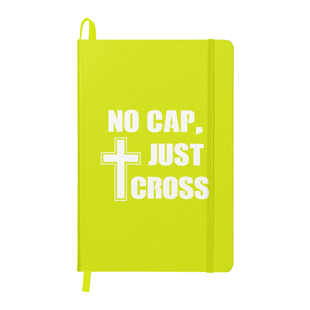 No Cap, Just Cross (White) Ambassador Bound Journal – Gift for Her - Gift for Him