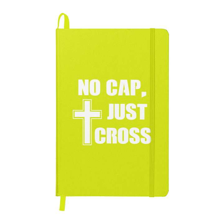No Cap, Just Cross (White) Ambassador Bound Journal – Gift for Her - Gift for Him
