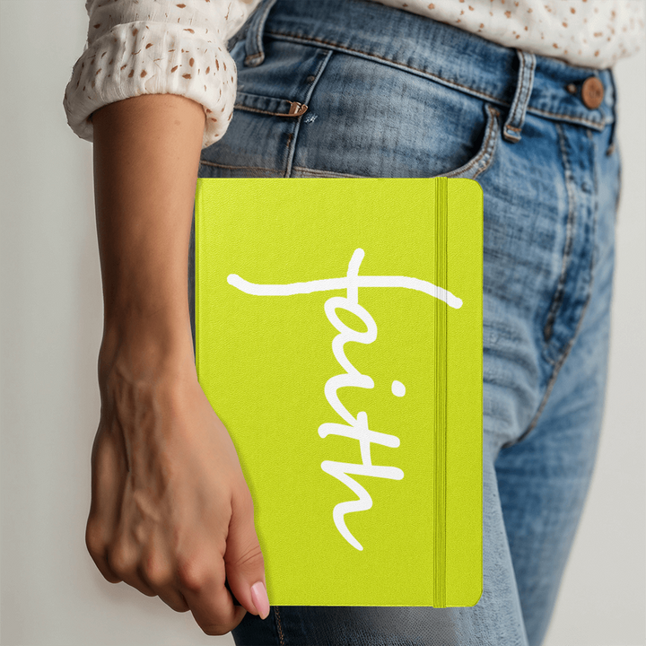Faith (White) Colorful Cover Journal – Gift for Her - Gift for Him
