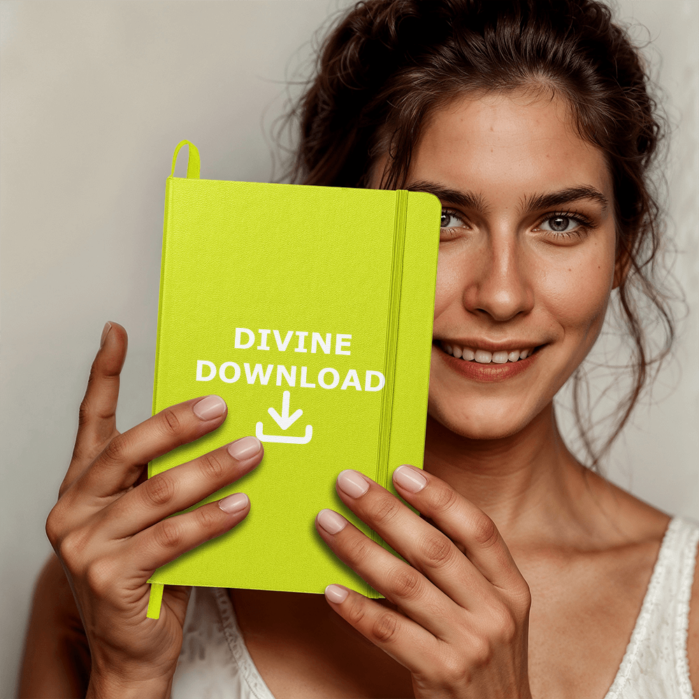 Divine Download (White) - Ambassador Bound Journal - Gift for Her - Gift for Him