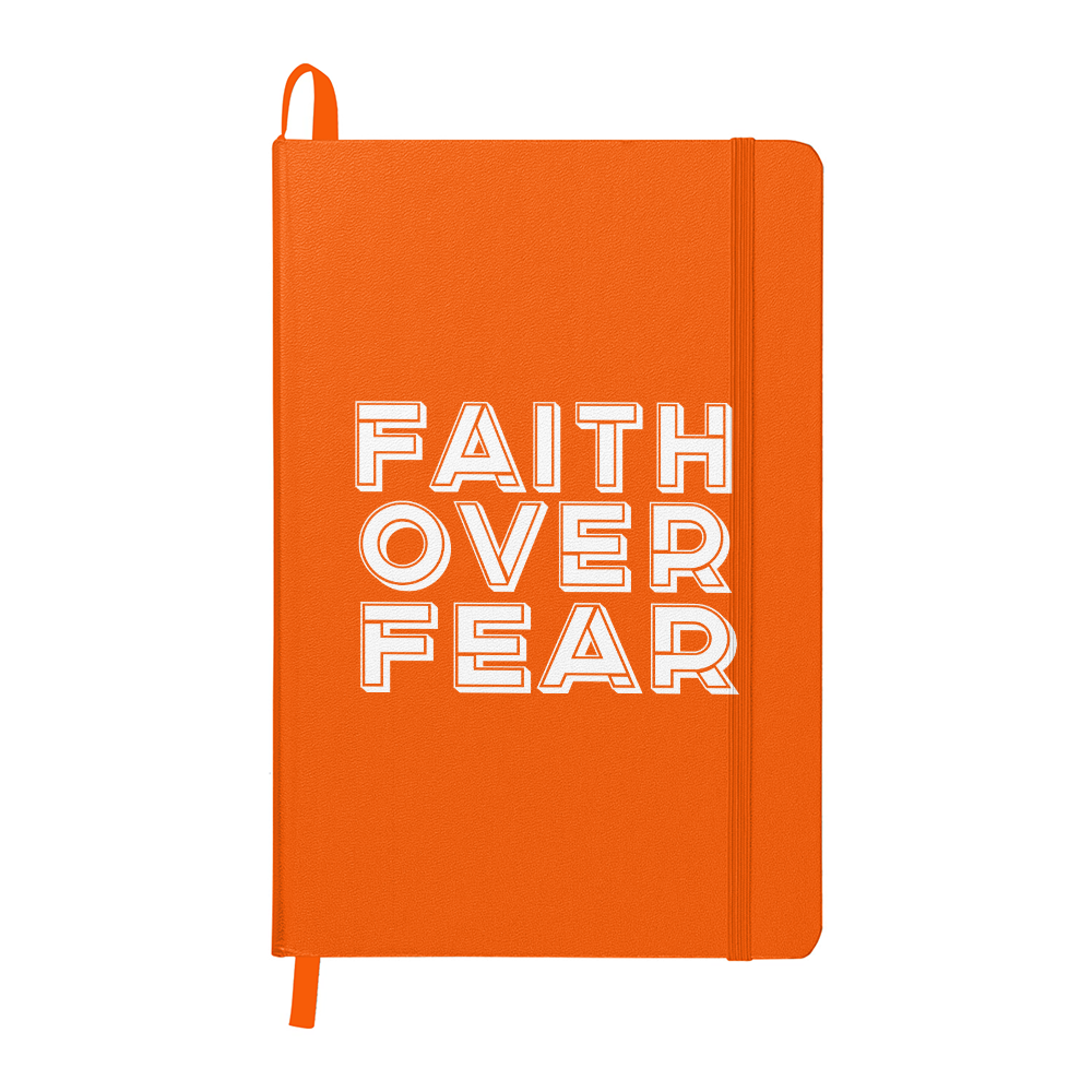 Faith Over Fear (White) Ambassador Bound Journal – Gift for Her - Gift for Him