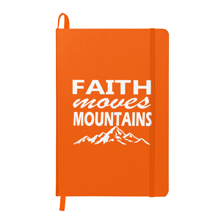 Faith Moves Mountains (White) Ambassador Bound Journal – Gift for Her - Gift for Him
