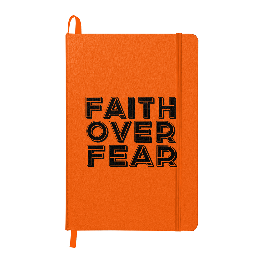 Faith Over Fear (Black) Ambassador Bound Journal – Gift for Her - Gift for Him