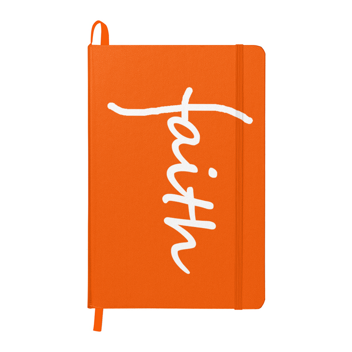 Faith (White) Colorful Cover Journal – Gift for Her - Gift for Him