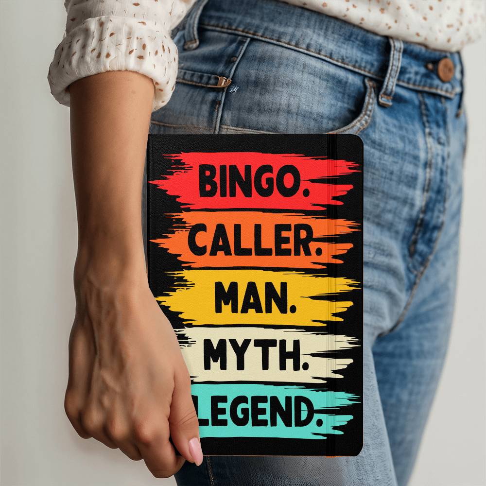 Bingo Caller Man Myth Legend - Ambassador Bound Journal - Gift for Him
