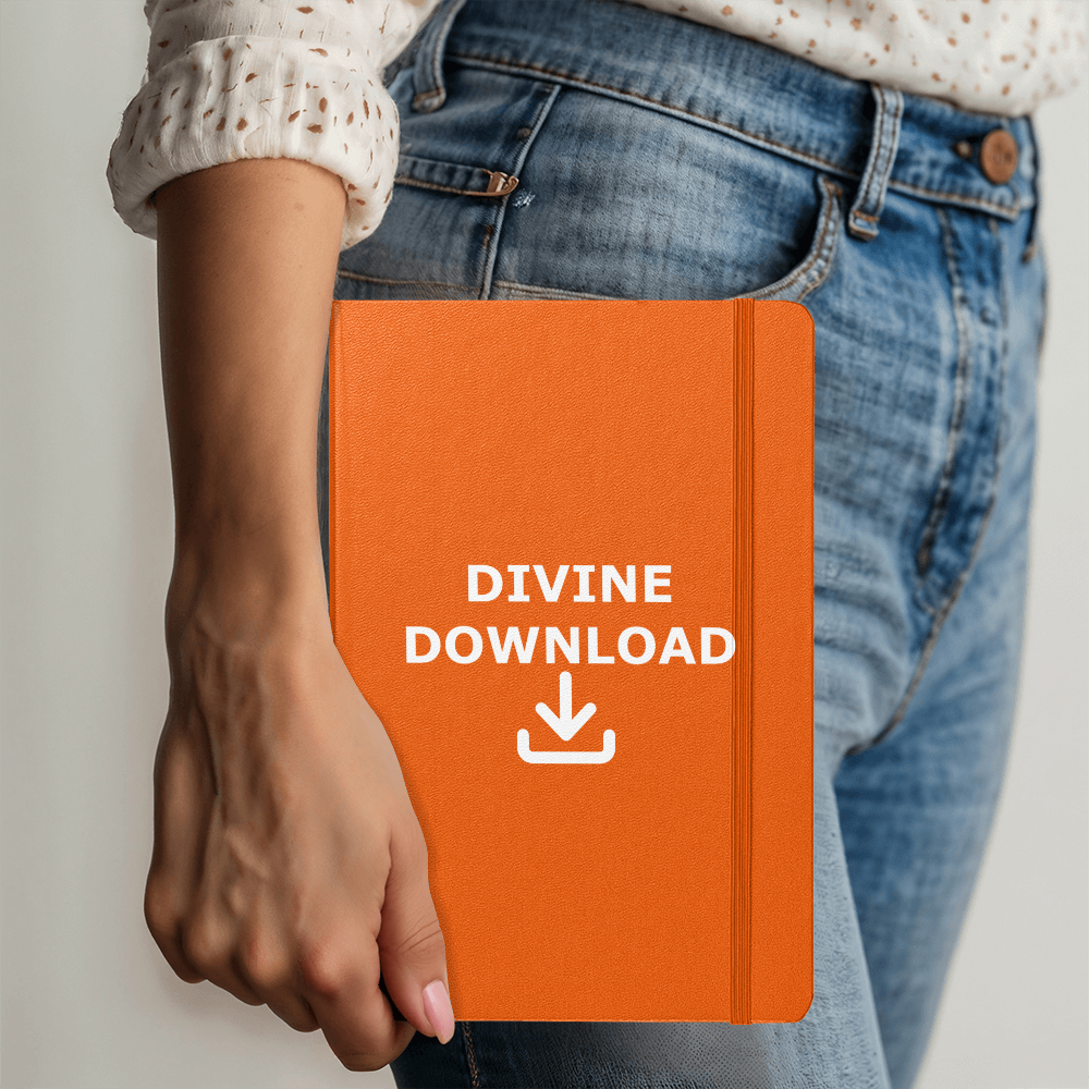 Divine Download (White) - Ambassador Bound Journal - Gift for Her - Gift for Him