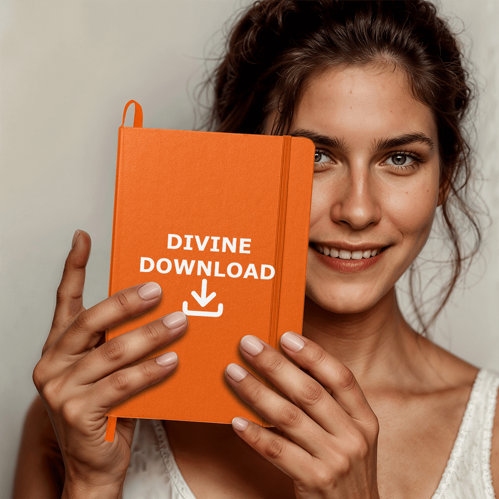 Divine Download (White) - Ambassador Bound Journal - Gift for Her - Gift for Him