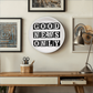 Good News Only (Black) - Wooden Frame 10" Clock - Gift for Her - Gift for Him