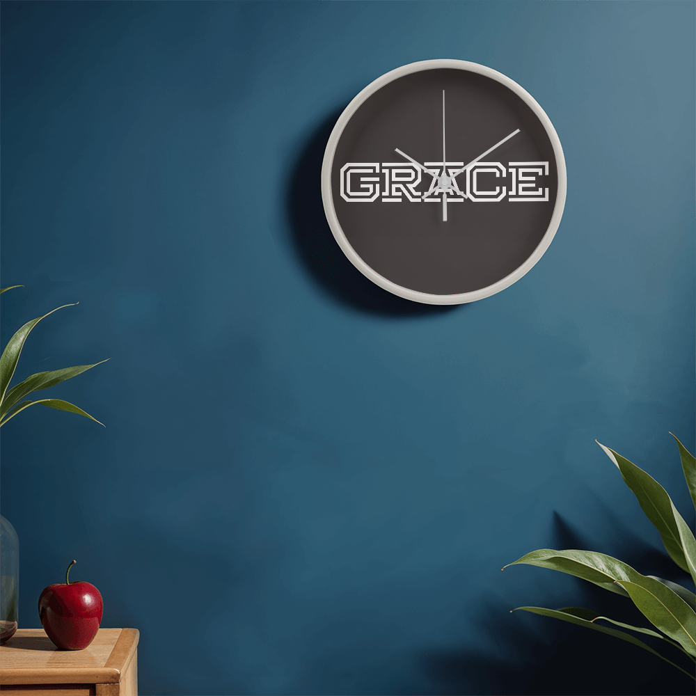 GRACE - Wooden Frame 10" Clock - Gift for Her - Gift for Him