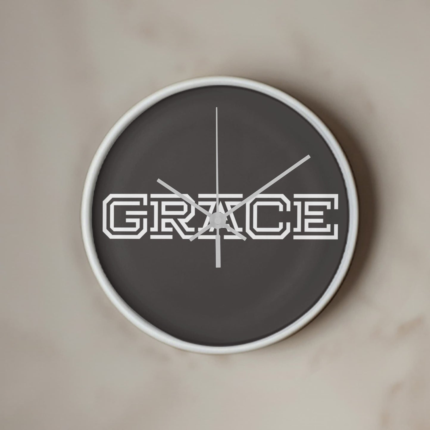 GRACE - Wooden Frame 10" Clock - Gift for Her - Gift for Him