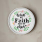 Walk By Faith Not By Sight - Wood Frame 10” Clock - Gift for Her - Gift for Him