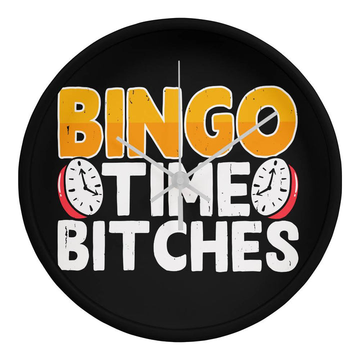 Bingo Time Bitches – Wooden Frame Clock – Gift for Her – Gift for Him