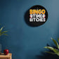 Bingo Time Bitches - Wooden Frame 10" Clock - Gift for Her - Gift for Him