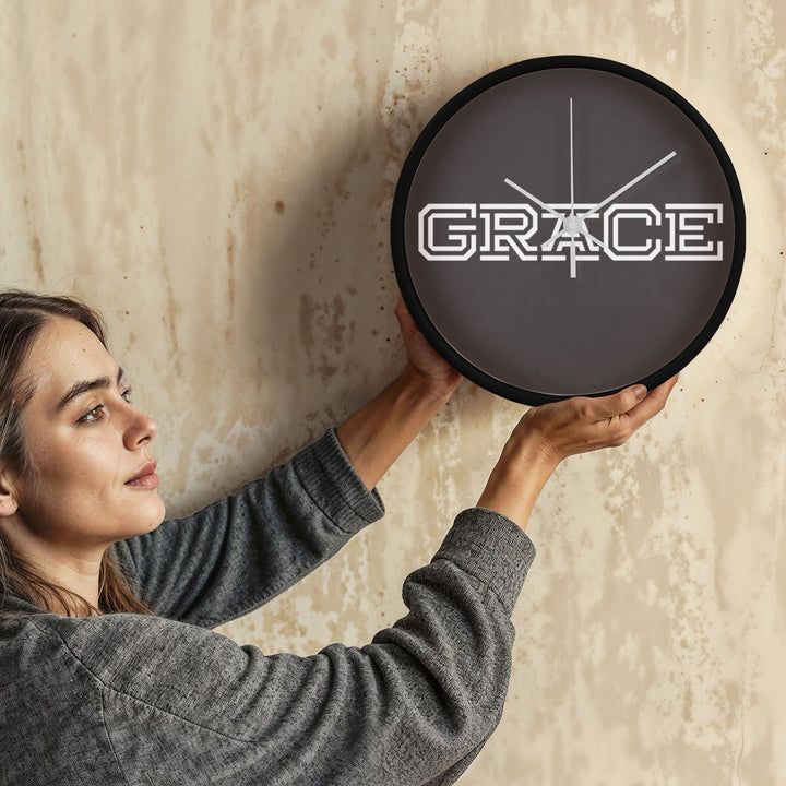 GRACE Wooden Frame 10" Clock – Gift for Her - Gift for Him