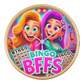 Bingo BFFS 2 - Wood Frame 10” Clock - Gift for Her