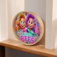 Bingo BFFS 2 - Wood Frame 10” Clock - Gift for Her
