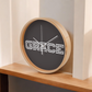 GRACE - Wooden Frame 10" Clock - Gift for Her - Gift for Him