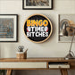 Bingo Time Bitches - Wooden Frame 10" Clock - Gift for Her - Gift for Him