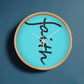 Faith (Black) - Wood Frame 10” Clock - Gift for Her - Gift for Him