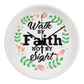 Walk By Faith Not By Sight - Wood Frame 10” Clock - Gift for Her - Gift for Him