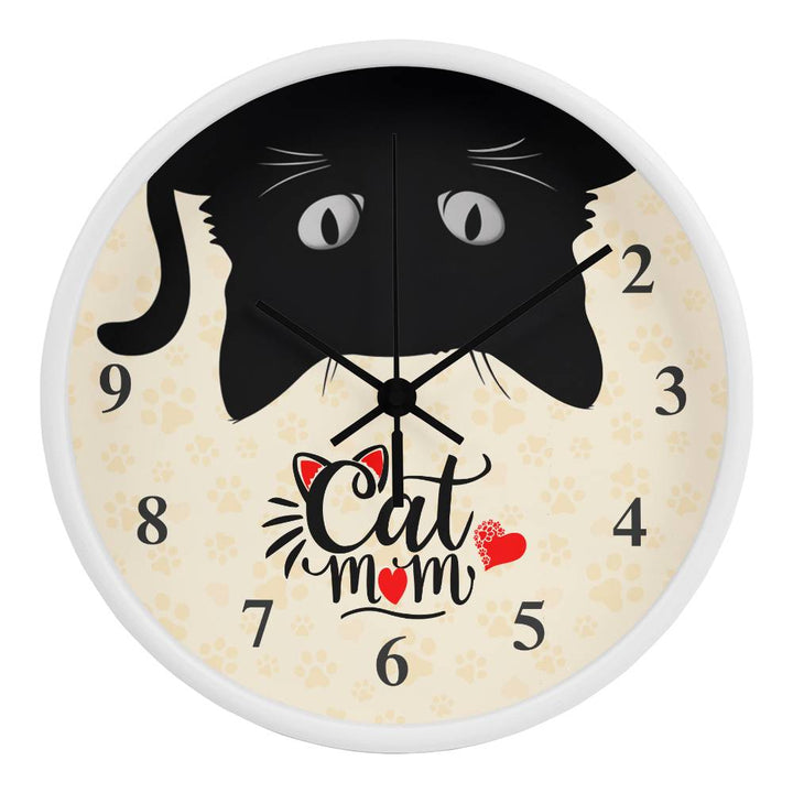 Cat Mom – Wooden Frame Clock – Gift for Mom