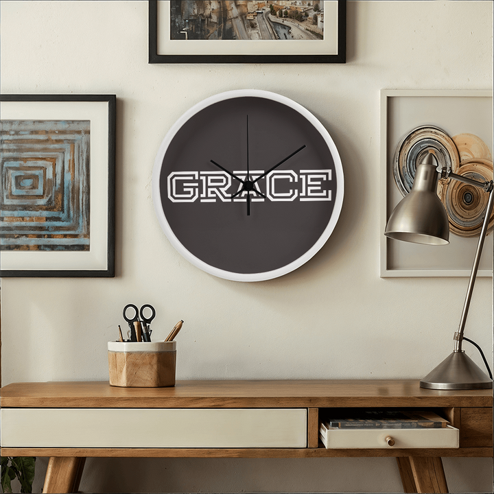 GRACE Wooden Frame 10" Clock – Gift for Her - Gift for Him