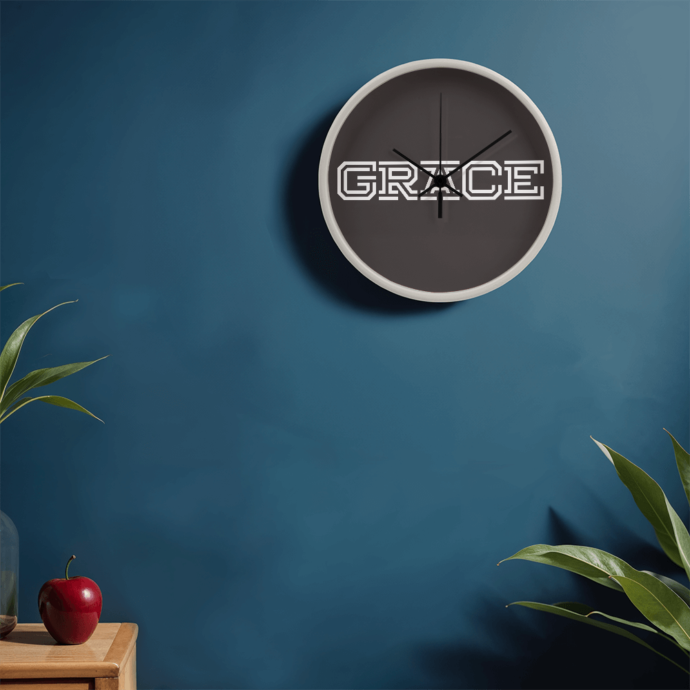 GRACE - Wooden Frame 10" Clock - Gift for Her - Gift for Him
