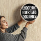 Good News Only (White) - Wooden Frame 10" Clock - Gift for Her - Gift for Him