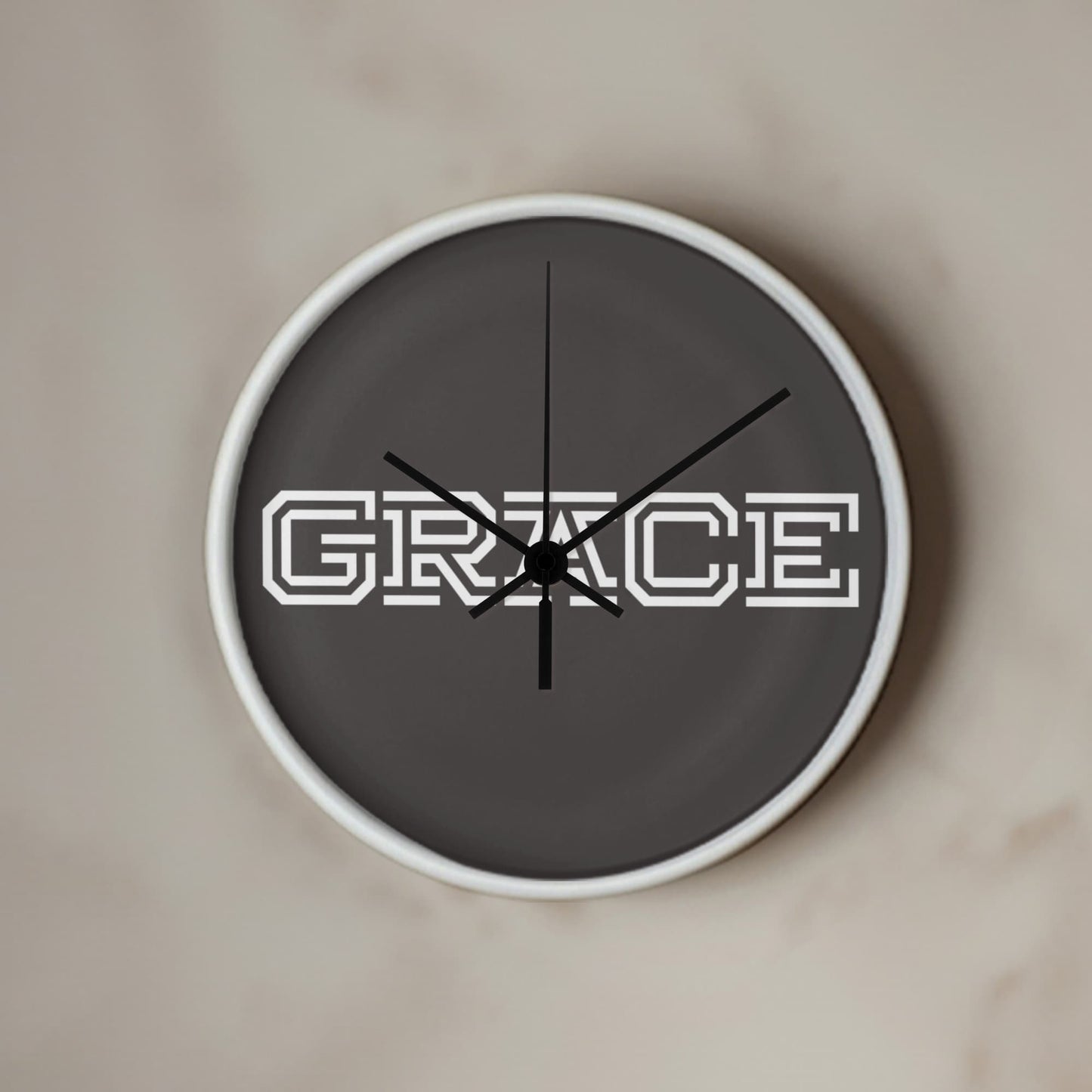 GRACE - Wooden Frame 10" Clock - Gift for Her - Gift for Him