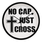 No Cap, Just Cross - Wooden Frame 10" Clock - Gift for Her - Gift for Him