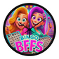 Bingo BFFS 2 - Wood Frame 10” Clock - Gift for Her
