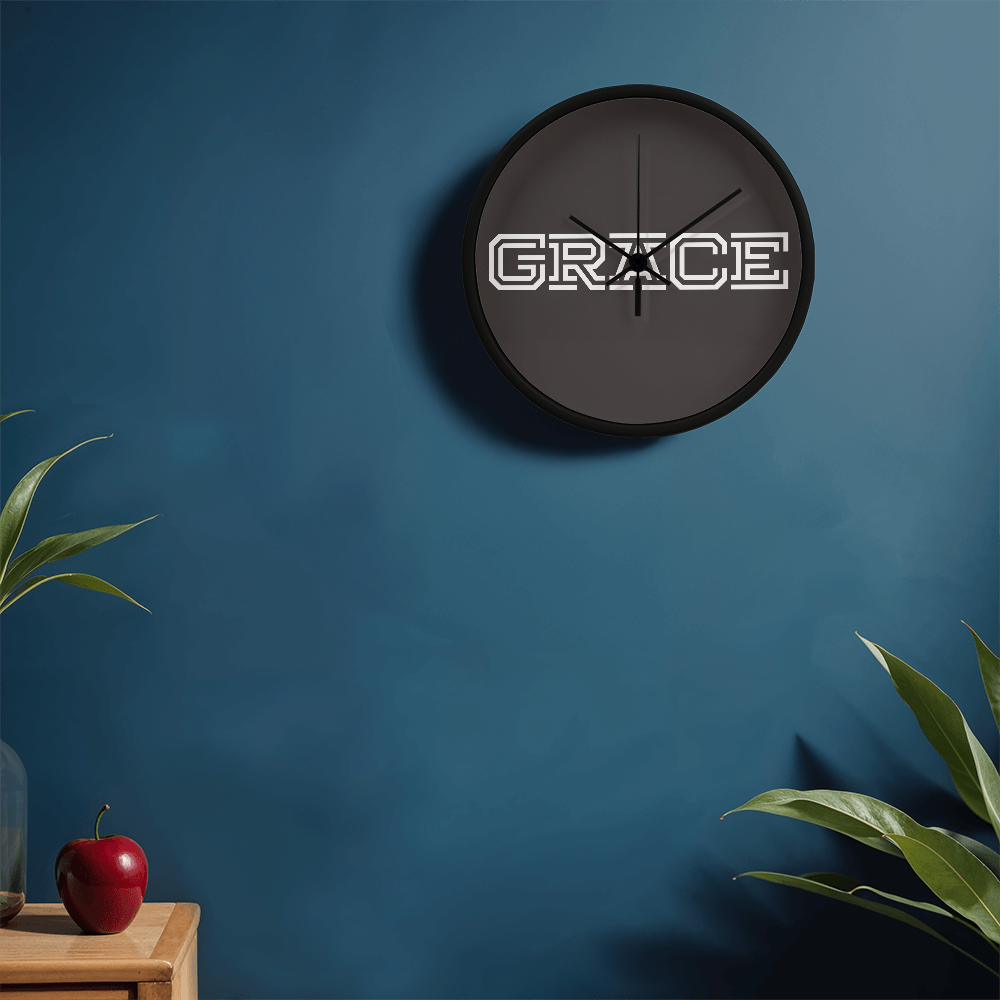 GRACE - Wooden Frame 10" Clock - Gift for Her - Gift for Him