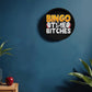 Bingo Time Bitches - Wooden Frame 10" Clock - Gift for Her - Gift for Him