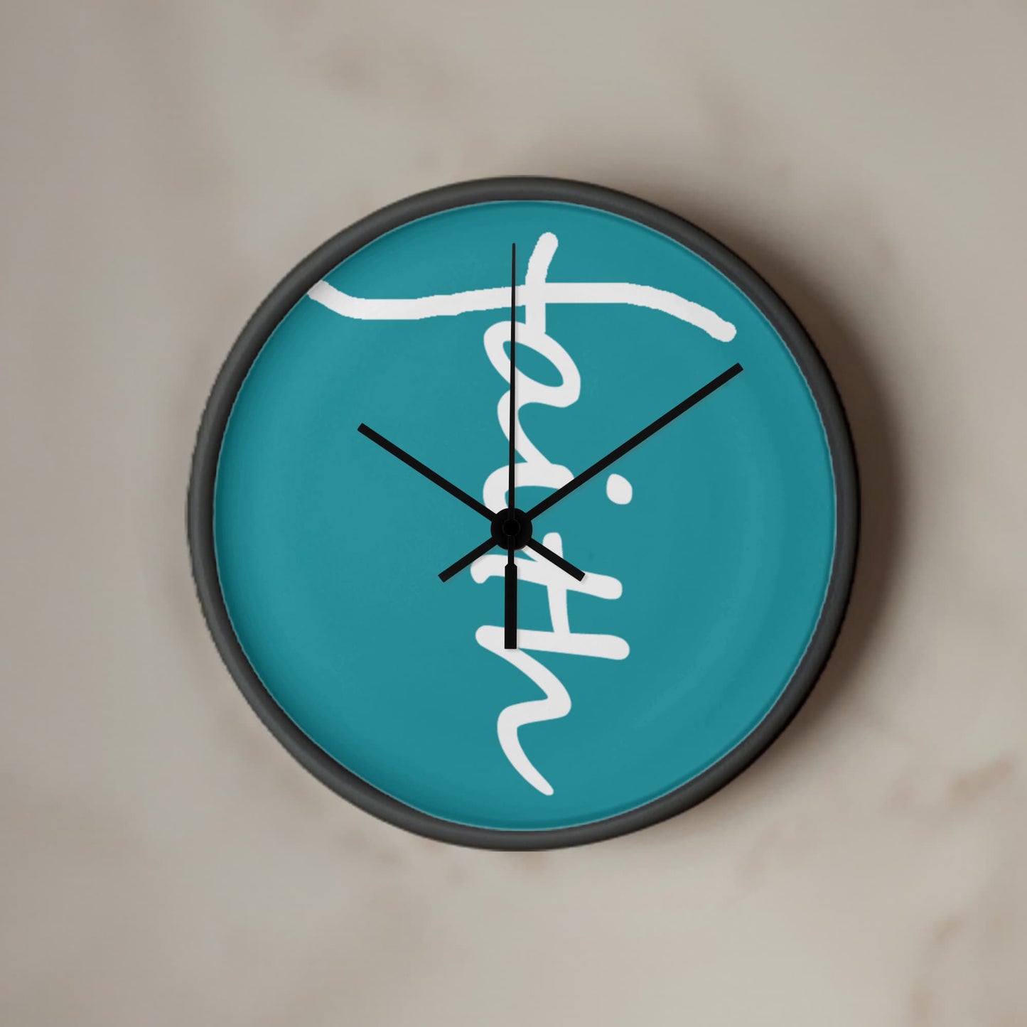 Faith (White) - Wood Frame 10” Clock - Gift for Her - Gift for Him