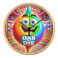 Dab Or Die 02 - Wood Frame 10” Clock - Gift for Her - Gift for Him